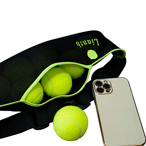 [Australia - AusPower] - Lianth Tennis Ball Band for Holding Tennis Balls and Pickleballs Running Waist Bag for Women Men Kids… L suit Waist 28"-51" 
