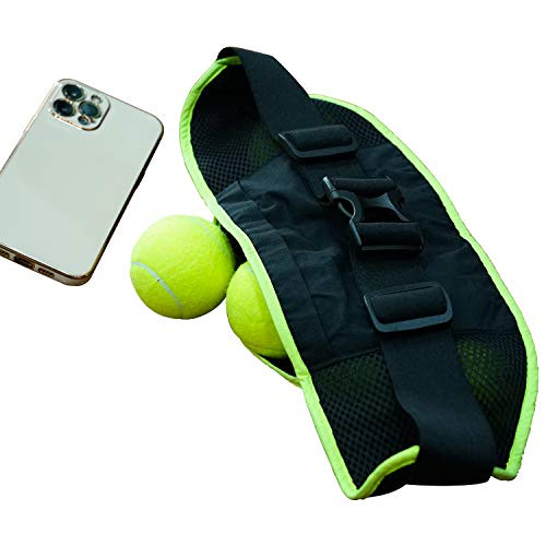[Australia - AusPower] - Lianth Tennis Ball Band for Holding Tennis Balls and Pickleballs Running Waist Bag for Women Men Kids… L suit Waist 28"-51" 