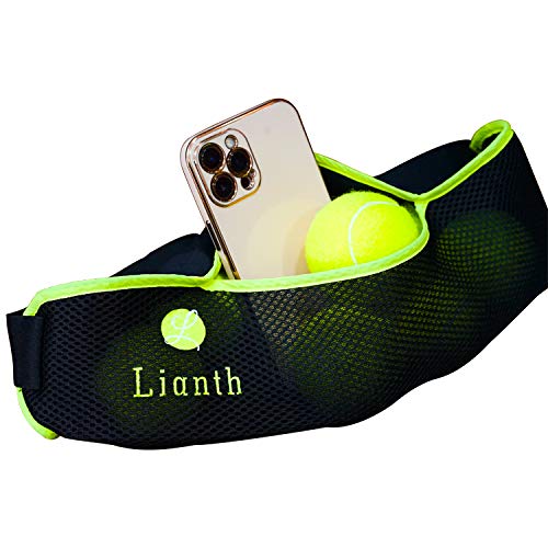 [Australia - AusPower] - Lianth Tennis Ball Band for Holding Tennis Balls and Pickleballs Running Waist Bag for Women Men Kids… L suit Waist 28"-51" 