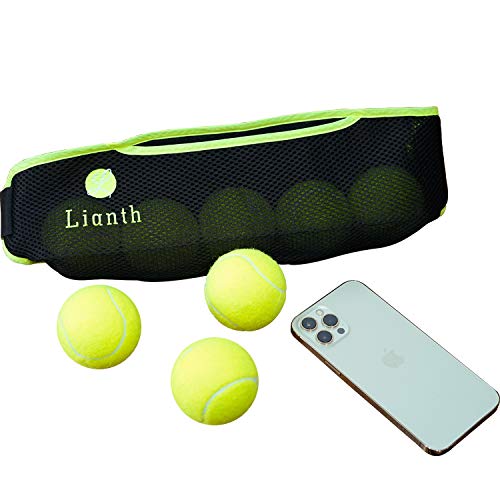 [Australia - AusPower] - Lianth Tennis Ball Band for Holding Tennis Balls and Pickleballs Running Waist Bag for Women Men Kids… L suit Waist 28"-51" 
