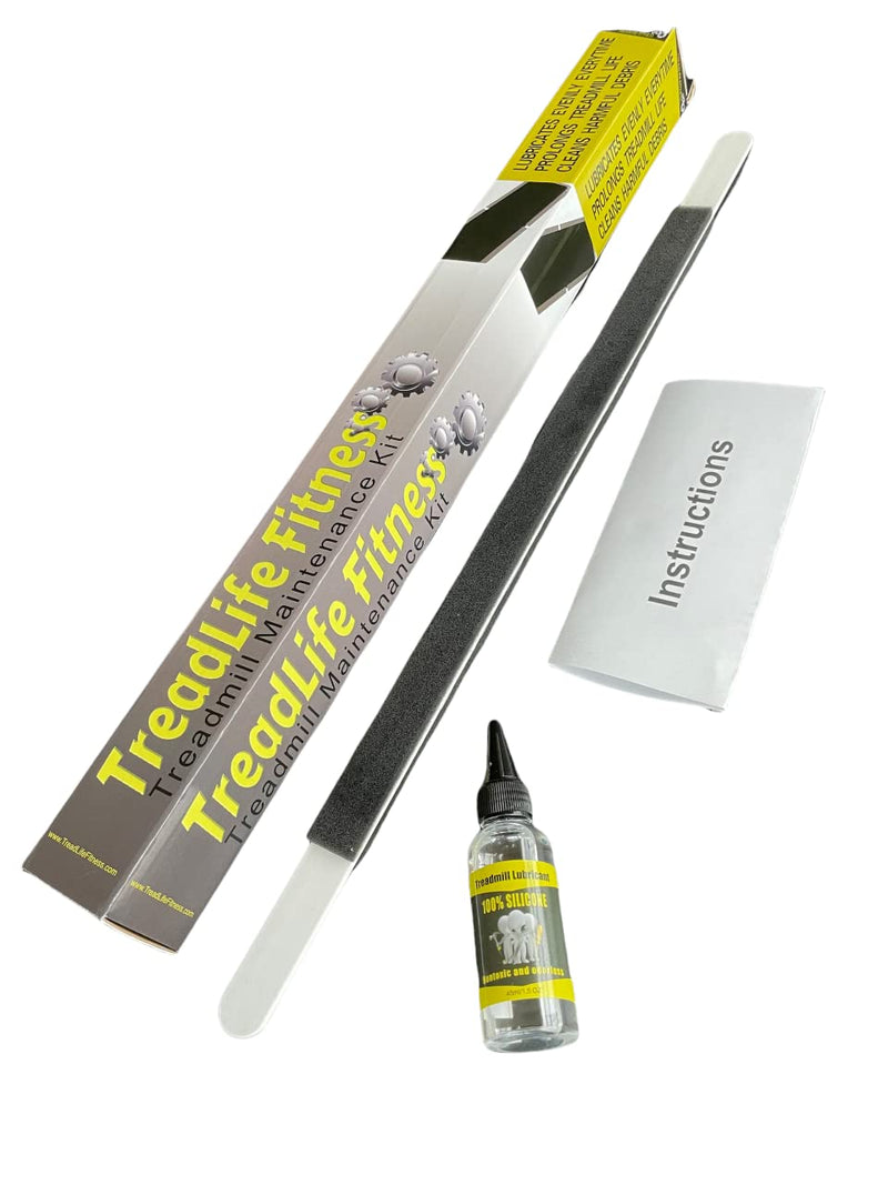 [Australia - AusPower] - TreadLife Fitness Treadmill Maintenance Kit | Extra Wide "TruLube" Applicator Wand and 1 Year Supply of Lubricant 