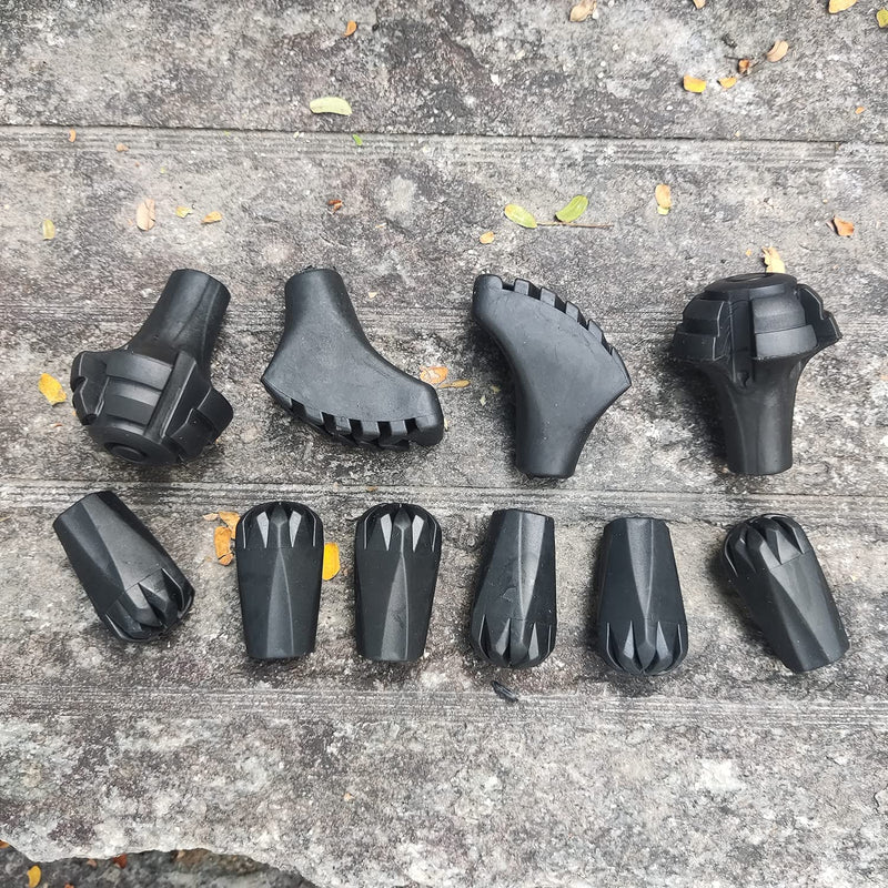 [Australia - AusPower] - Amzlike Trekking Pole Tip Accessories Set Hiking Pole Rubber Tips Replacement A-Mix 
