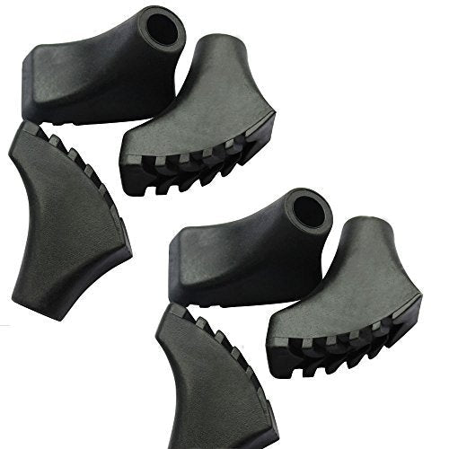 [Australia - AusPower] - TOUGS Hiking Pole Trekking Pole Replacement Tips for Hiking Poles-6pcs,Black 