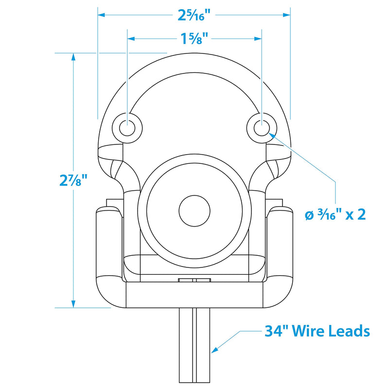 [Australia - AusPower] - Seachoice 28101 Foot Control Switch for Manually Operated Trolling Motors – Rated Up to 50 Amps DC 