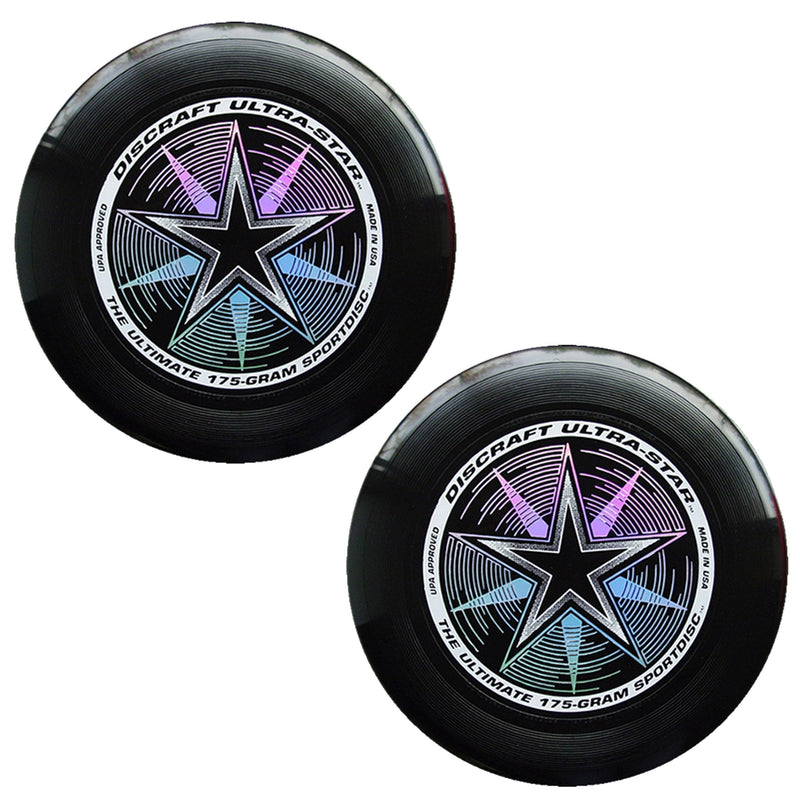 [Australia - AusPower] - Discraft 175 Gram Ultra Star Sport Disc - 2 Pack Black & Black 