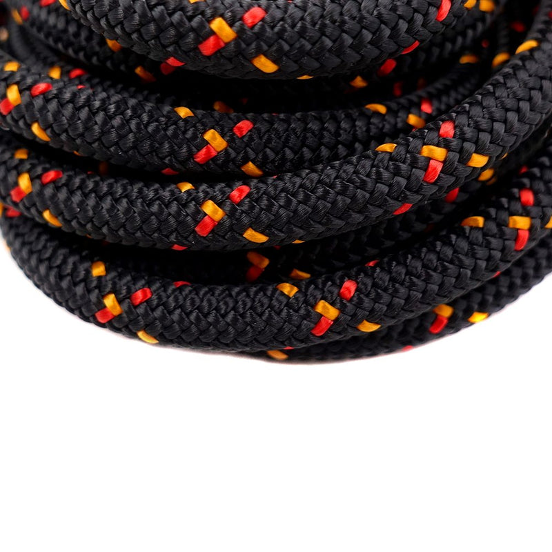 [Australia - AusPower] - GM CLIMBING 6mm Accessory Cord Rope Double Braid Pre Cut CE Black 1/4in(dia.) x 20feet 