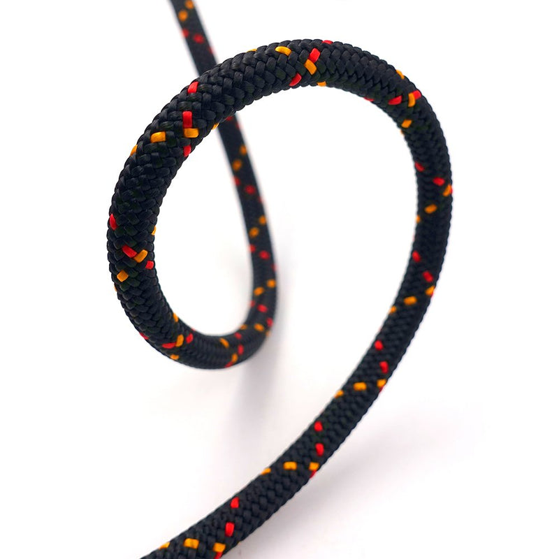 [Australia - AusPower] - GM CLIMBING 6mm Accessory Cord Rope Double Braid Pre Cut CE Black 1/4in(dia.) x 20feet 