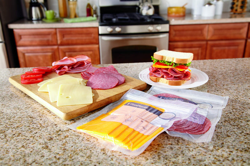 [Australia - AusPower] - FoodSaver 1-Quart BPA-Free Multilayer Construction Vacuum Zipper Bags, 18 Count 