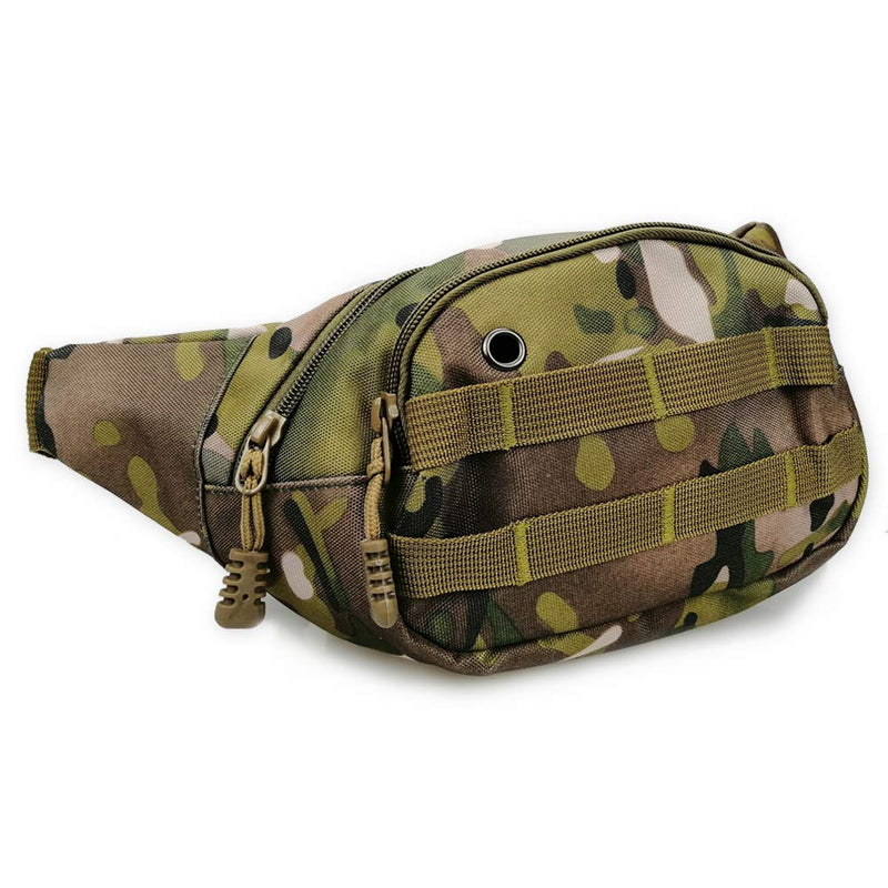 [Australia - AusPower] - DAITET Fanny Pack for Men & Women, Crossbody Waist Bag with Adjustable Belt, Large Capacity Bum Bag for Traveling Hiking Cycling Workout Casual Army Green 