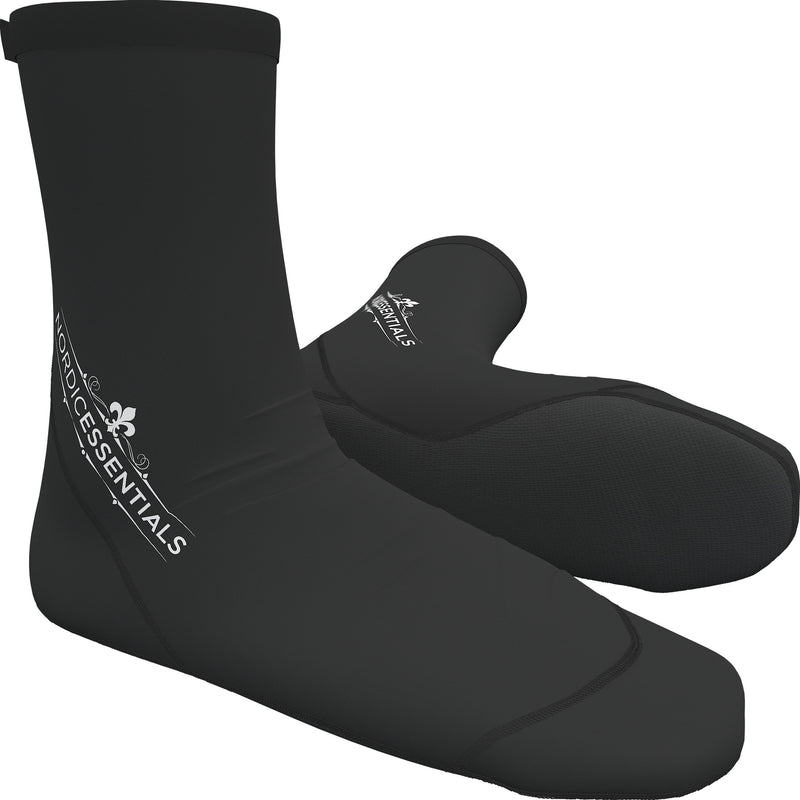 [Australia - AusPower] - Beach Socks (1 Pair) Wear in Sand, Playing Volleyball & Soccer - Kids, Women & Men X-Small Black 