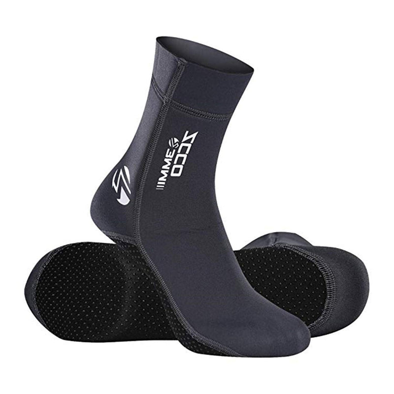 [Australia - AusPower] - ZCCO 3mm Neoprene Diving Socks,Beach Water Socks for Men Women Youth,Swim Socks for Diving,Snorkeling,Surfing,Water Sports Black XX-Small 