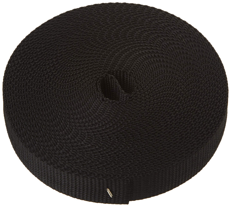 [Australia - AusPower] - Strapworks Heavyweight Polypropylene Webbing - Heavy Duty Poly Strapping for Outdoor DIY Gear Repair 1" x 10 yard Black 