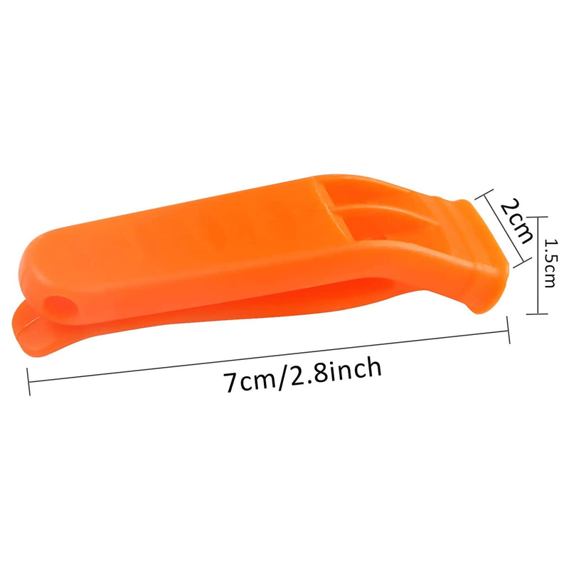 [Australia - AusPower] - 20 Pcs Emergency Safety Whistle Plastic Whistles Set with Lanyard 
