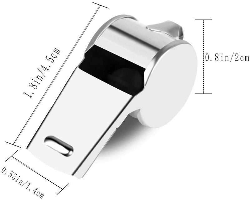 [Australia - AusPower] - BIMIGET Coach Whistle,35Pack Football Referee Whistle with Lanyard for Emergency Sports Training Referee Silver-35Pack 