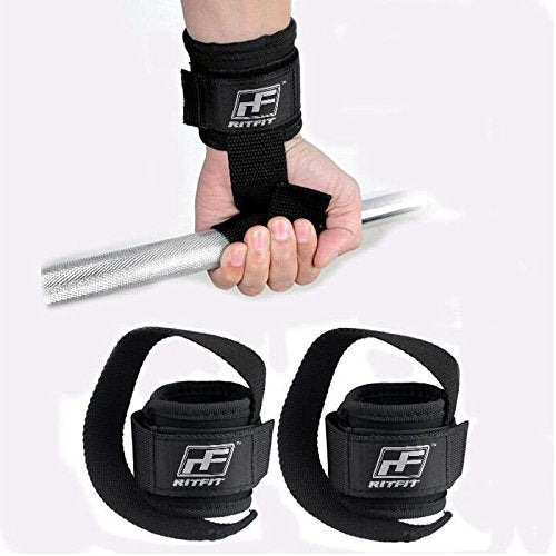 [Australia - AusPower] - RitFit Lifting Straps + Wrist Protector for Weightlifting, Bodybuilding, MMA, Powerlifting, Strength Training ~ Men & Women 
