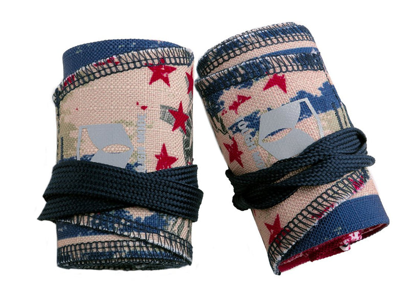 [Australia - AusPower] - Tough Mode Apparel Crossfit Strength Wrist Wraps Lifting Training Support Workout Bodybuilding American Flag 