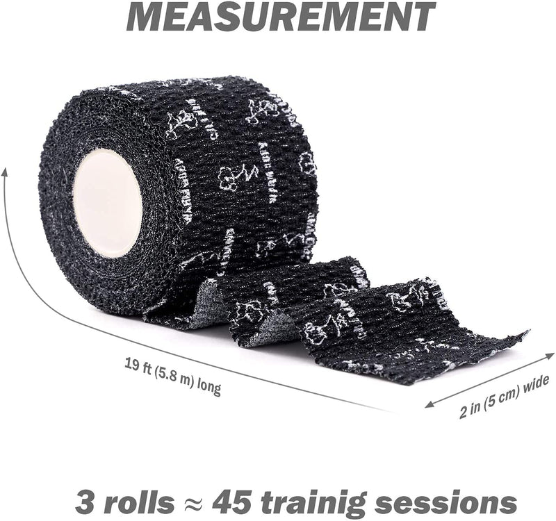 [Australia - AusPower] - WARM BODY COLD MIND Premium Lifting Thumb Tape for Weightlifting, Powerlifting & Strength Deadlift Training - Hook Grip Tearable Elastic Cotton Sweat Proof and Breathable 