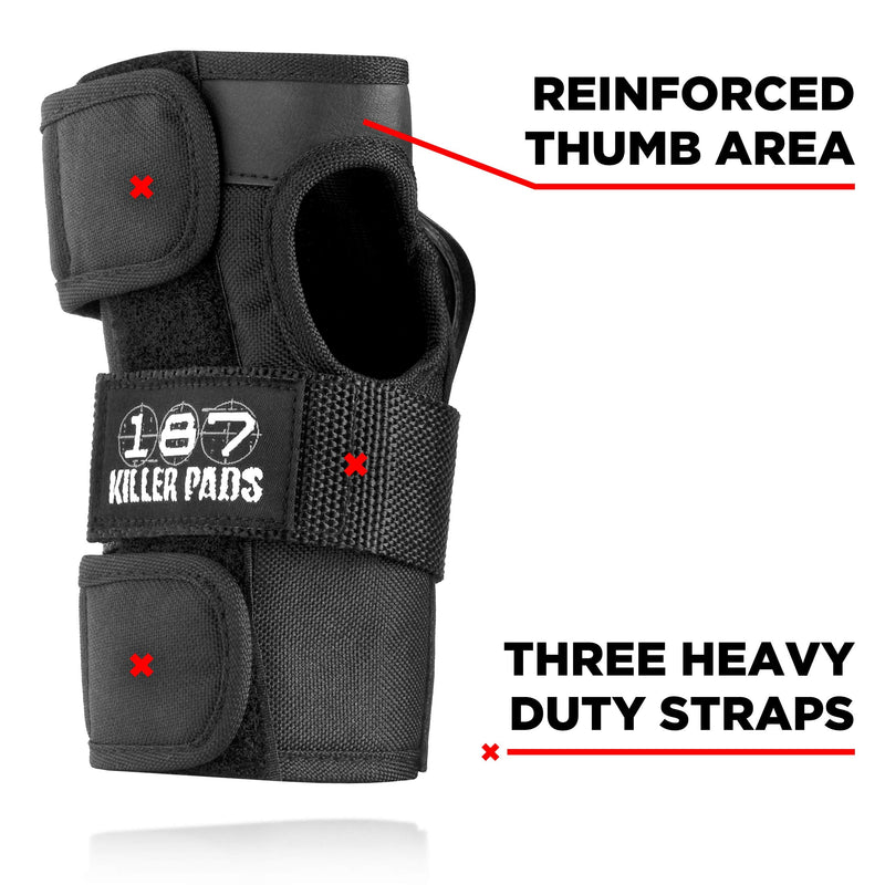 [Australia - AusPower] - 187 Killer Pads Wrist Guard Small Black 