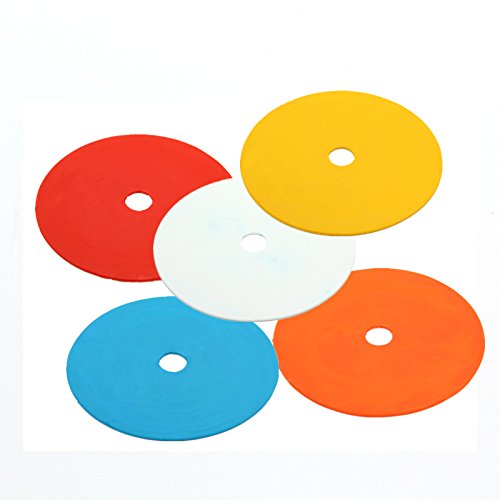 [Australia - AusPower] - Eco Walker Flat Cones Spot Markers Soccer Basketball Sports Speed Agility Training (Set of 10) GREEN 