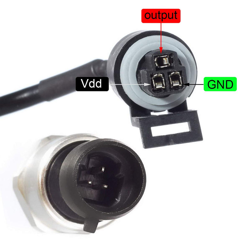 [Australia - AusPower] - AUTEX 150 Psi Pressure Transducer/Sender/Sensor 150/200 Psi Stainless Steel 1/8”-27 NPT Pressure Transducer Sensor Compatible With Oil, Fuel, Air, Water 