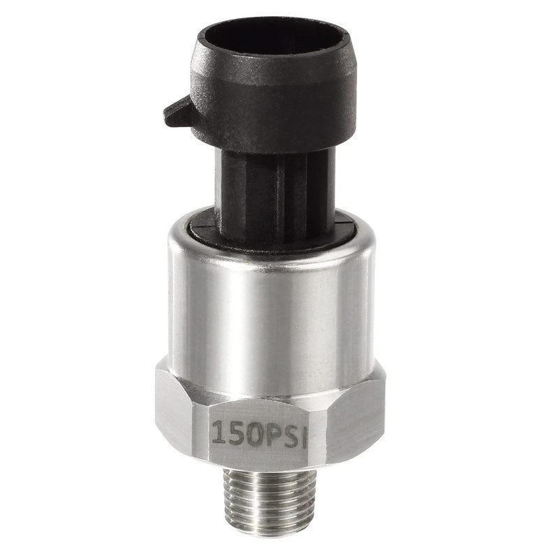 [Australia - AusPower] - AUTEX 150 Psi Pressure Transducer/Sender/Sensor 150/200 Psi Stainless Steel 1/8”-27 NPT Pressure Transducer Sensor Compatible With Oil, Fuel, Air, Water 