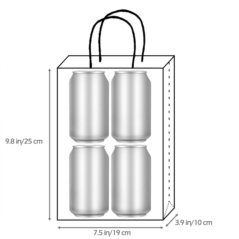 [Australia - AusPower] - AZOWA Gift Bags Large Kraft Paper Bags with Handles (9.8 x 7.5 x 3.9 in, Light Purple, 25 Pcs) Medium (Pack of 25) 
