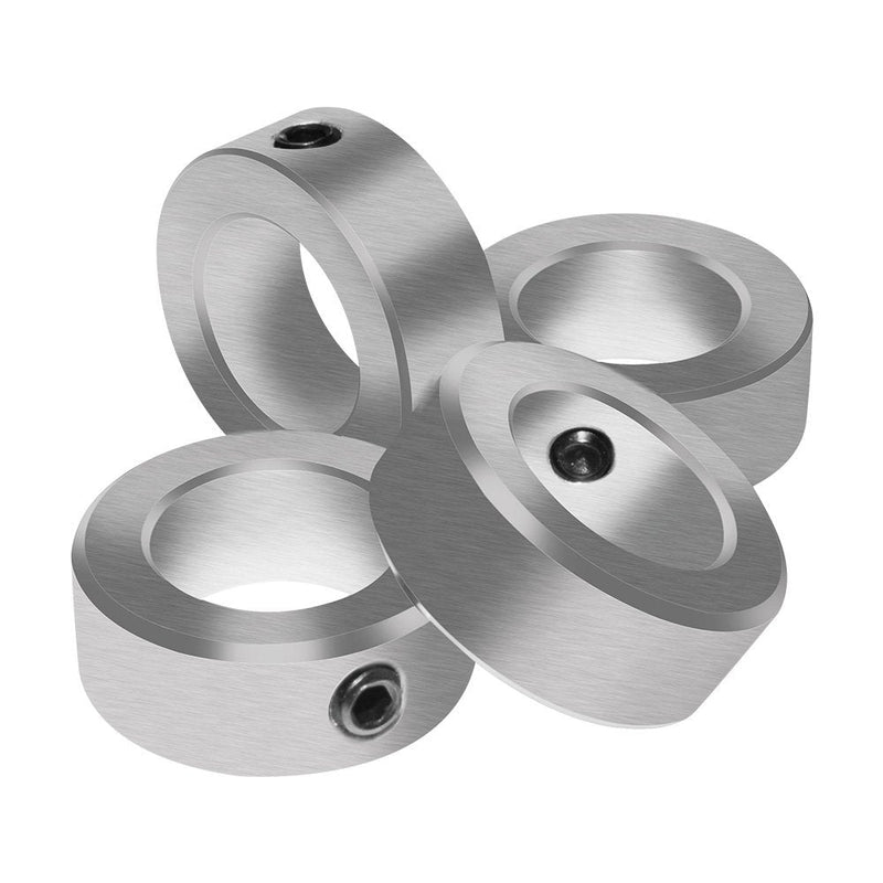 [Australia - AusPower] - Aobbmok 1/2" Bore Solid Steel Style Zinc Plated Set Screw Shaft Collars 