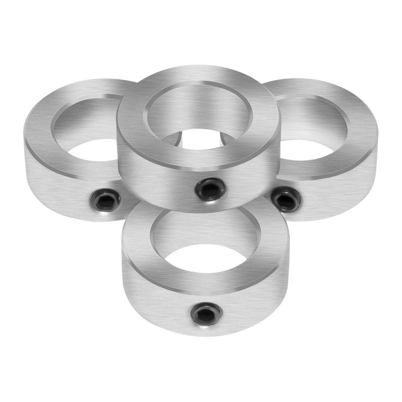 [Australia - AusPower] - Aobbmok 1/2" Bore Solid Steel Style Zinc Plated Set Screw Shaft Collars 
