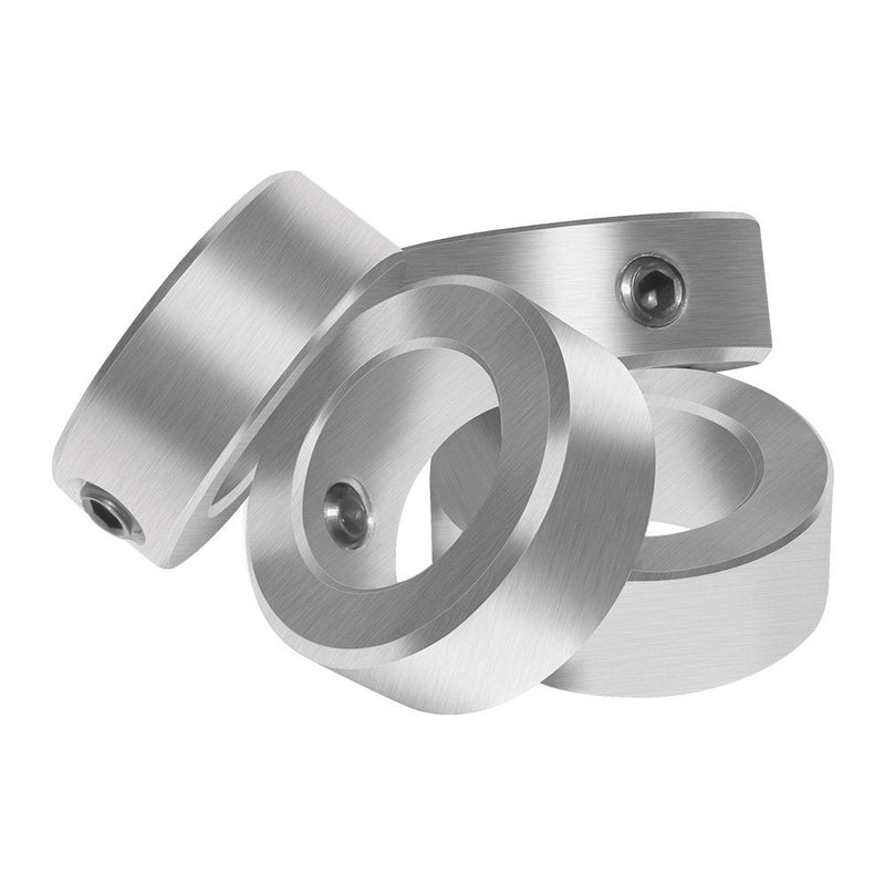 [Australia - AusPower] - Aobbmok 1/2" Bore Solid Steel Style Zinc Plated Set Screw Shaft Collars 