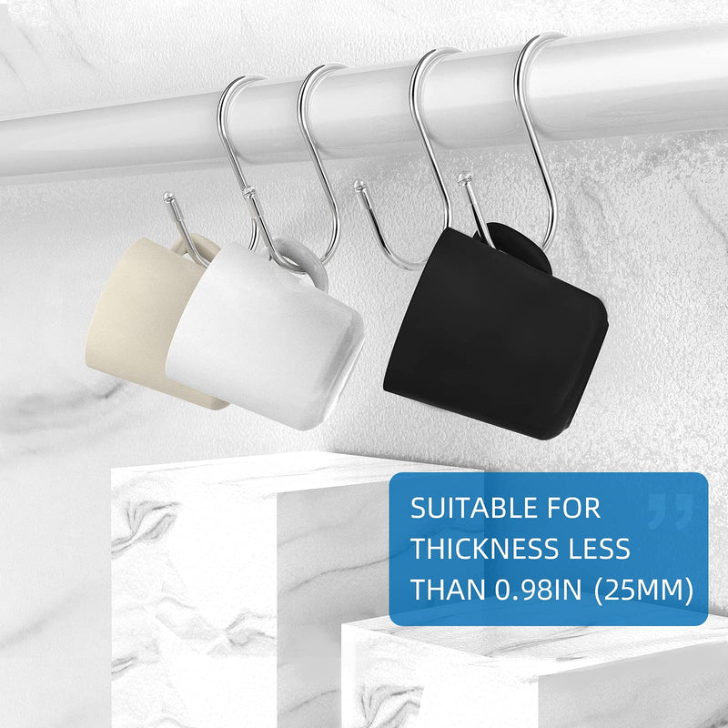 [Australia - AusPower] - 2 Pack Shower Door Small Hooks, Towel Hooks, Shower Squeegee Hooks, Cabinet Hook, Over Door Hooks for Towels Glass Door, Kitchen, Bathroom 2 
