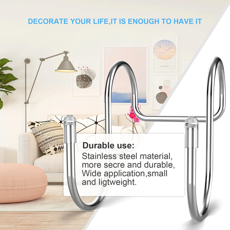 [Australia - AusPower] - 2 Pack Shower Door Small Hooks, Towel Hooks, Shower Squeegee Hooks, Cabinet Hook, Over Door Hooks for Towels Glass Door, Kitchen, Bathroom 2 