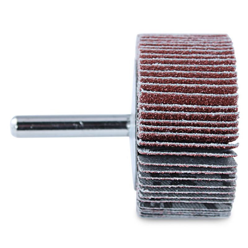 [Australia - AusPower] - BHA Aluminum Oxide Shank Mounted Flap Wheels, 2” x 1” x 1/4”, 40 Grit - 5 Pack 
