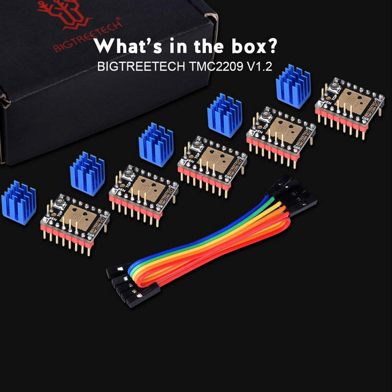 [Australia - AusPower] - BIGTREETECH DIRECT TMC2209 UART TMC2208 Stepper Motor Driver Stepsticks Mute VS TMC2130 TMC2100 TMC2225 for Octopus/SKR 2/SKR V1.3 Pro Motherboard 5PCS 