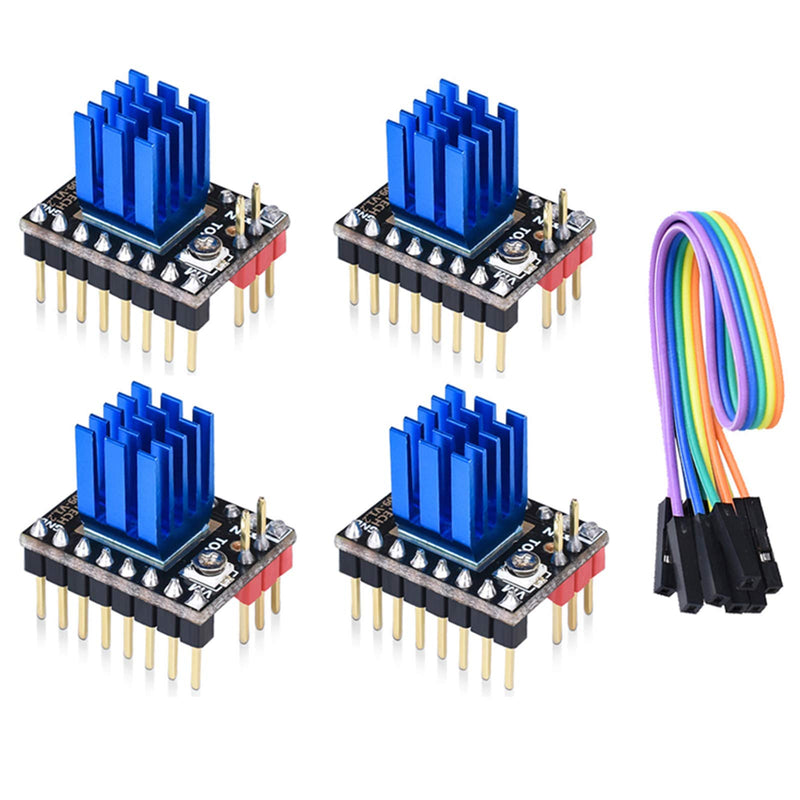 [Australia - AusPower] - BIGTREETECH DIRECT TMC2209 V1.2 Stepper Motor Mute Driver Stepstick VS TMC2100 TMC2130 for SKR V1.3 Pro 3D Motherboard(4pcs) 4*TMC2209 V1.2 
