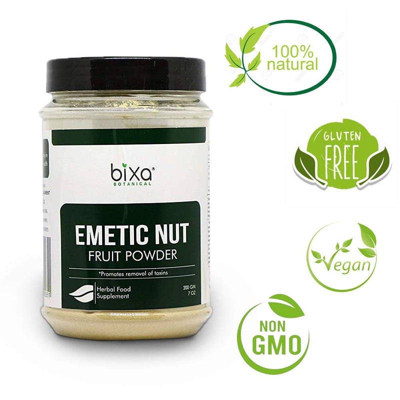 [Australia - AusPower] - Emetic Nut Powder (Randia dumetorum) 7 Oz (200g) Promotes Removal of toxins by Bixa Botanical 7 Ounce (Pack of 1) 