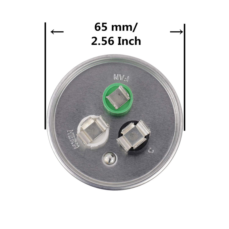 [Australia - AusPower] - BOJACK 50+5uF 50/5MFD ±5% 370V/440V CBB65 Dual Run Circular Start Capacitor for AC Motor Run or Fan Start or Condenser Straight 