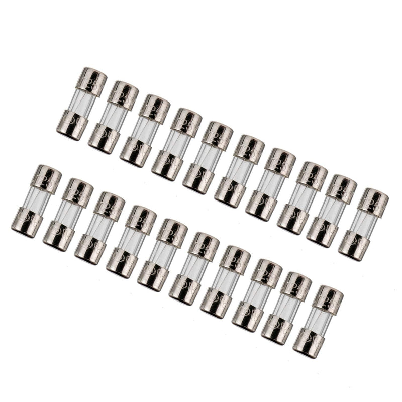 [Australia - AusPower] - BOJACK Mini Fuse 3.6x10mm 3A 3amp 125V 0.14x0.39 Inch F3AL125V Fast-Blow Glass Fuses(Pack of 20 Pcs) 