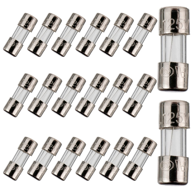[Australia - AusPower] - BOJACK Mini Fuse 3.6x10mm 3A 3amp 125V 0.14x0.39 Inch F3AL125V Fast-Blow Glass Fuses(Pack of 20 Pcs) 