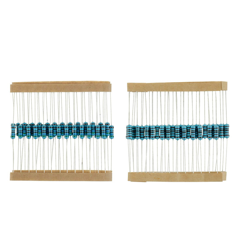 [Australia - AusPower] - BOJACK 1000 Pcs 25 Values Resistor Kit 1 Ohm-1M Ohm with 1% 1/2W Metal Film Resistors Assortment 