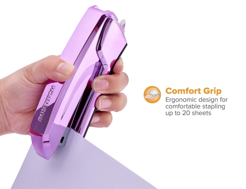 [Australia - AusPower] - Bostitch Ascend 3 in 1 Stapler with Integrated Remover & Staple Storage, 20 Sheet Capacity, Staple Storage, Lightweight 