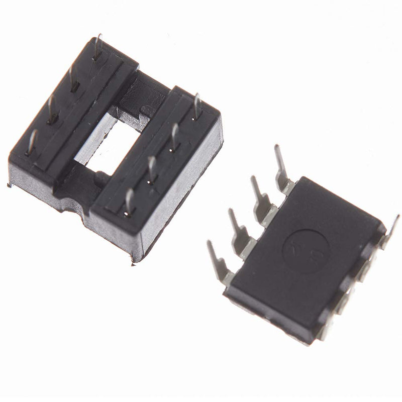[Australia - AusPower] - Bridgold 40pcs(20pcs*NE555P+20pcs*8P IC Block) NE555 Precision Timing Circuits,8-Pin. 