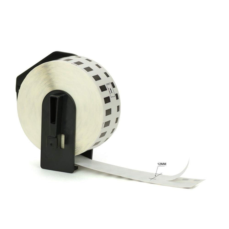 [Australia - AusPower] - Brother Genuine DK-2214 Continuous Length Black on White Paper Tape for Brother QL Label Printers, 0.47" x 100' (12mm x 30.4M), 1 Roll per Box, DK2214 