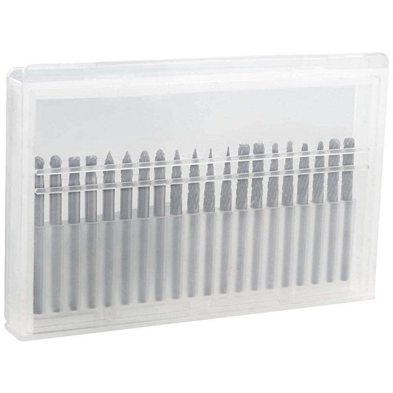 [Australia - AusPower] - CBTOEN 20 PCS Carbide Burr Set 1/8 Inch Shank Double Cut Tungsten Carbide Rotary Burrs Die Grinder Bits for Carving, Polishing, Engraving and Drilling 