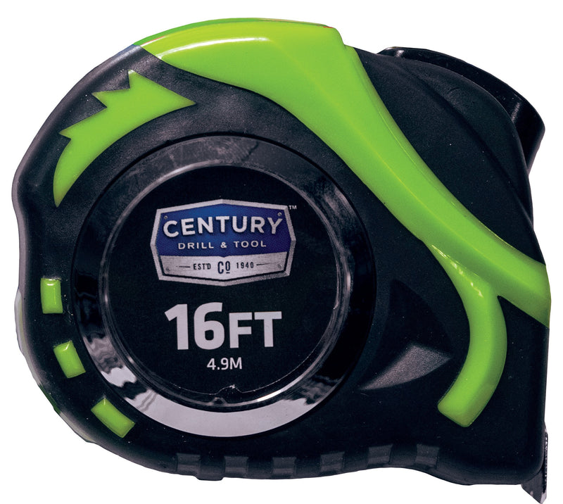 [Australia - AusPower] - Century Drill & Tool 72818 High Visibility Tape Measure, 16-Foot 
