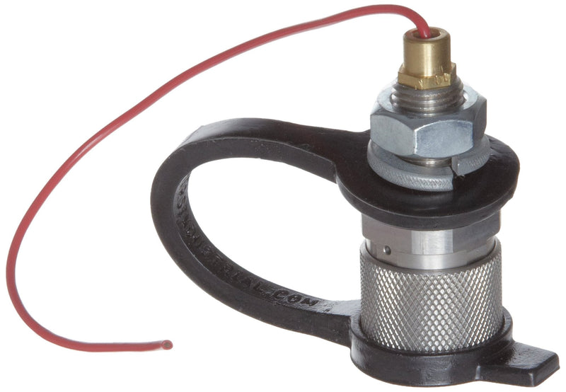 Flagstaff female quick disconnect base mount flag, 6-inch pigtail with debris cap, from Checkers Industrial Safety Products.