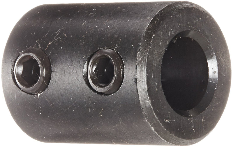 [Australia - AusPower] - Climax Part RC-037 Mild Steel, Black Oxide Plating Rigid Coupling, 3/8 inch bore, 3/4 inch OD, 1 inch Length, 1/4-20 x 3/16 Set Screw 