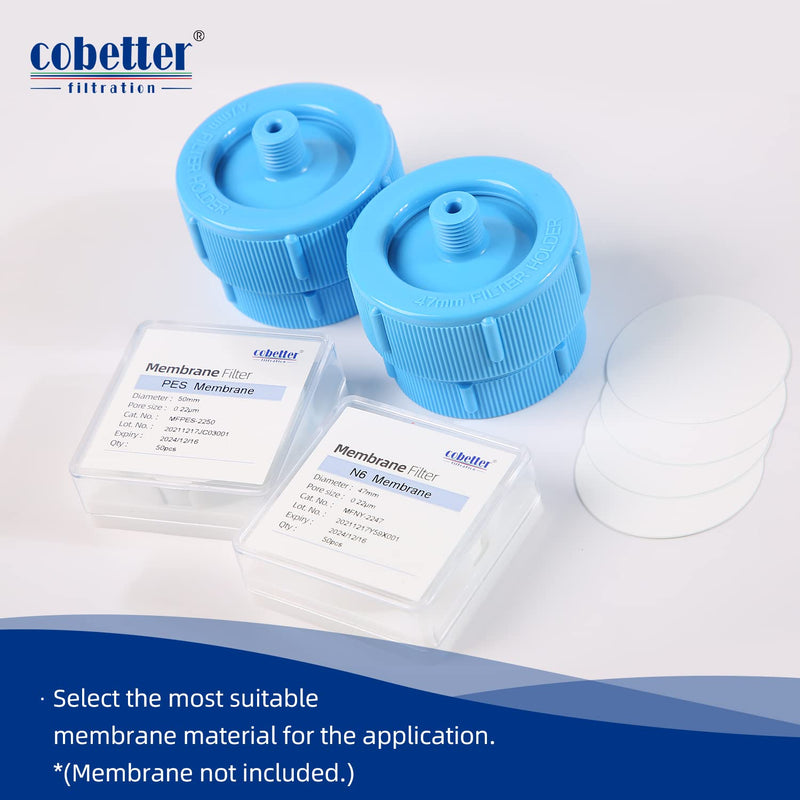 [Australia - AusPower] - COBETTER Filter Holder Polypropylene Reusable for 47mm Disc Membranes, 1 pcs/Pack 