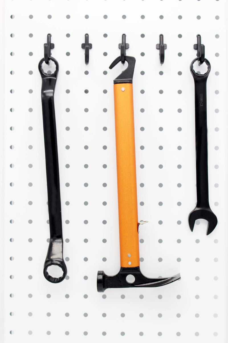[Australia - AusPower] - Pegboard Hooks Kit Pegboard J Hook Assortment 100PK Black Peg Hooks 