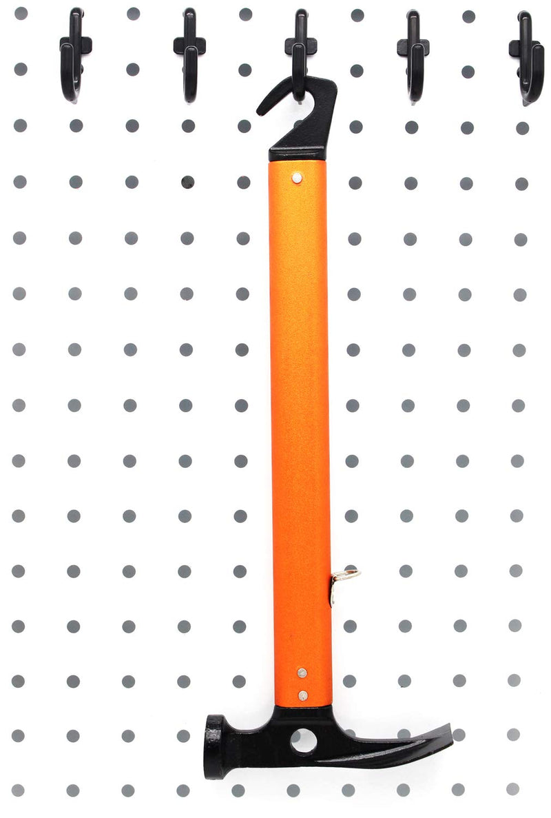 [Australia - AusPower] - Pegboard Hooks Kit 200PK Pegboard J Hook Assortment Black Peg Hooks 