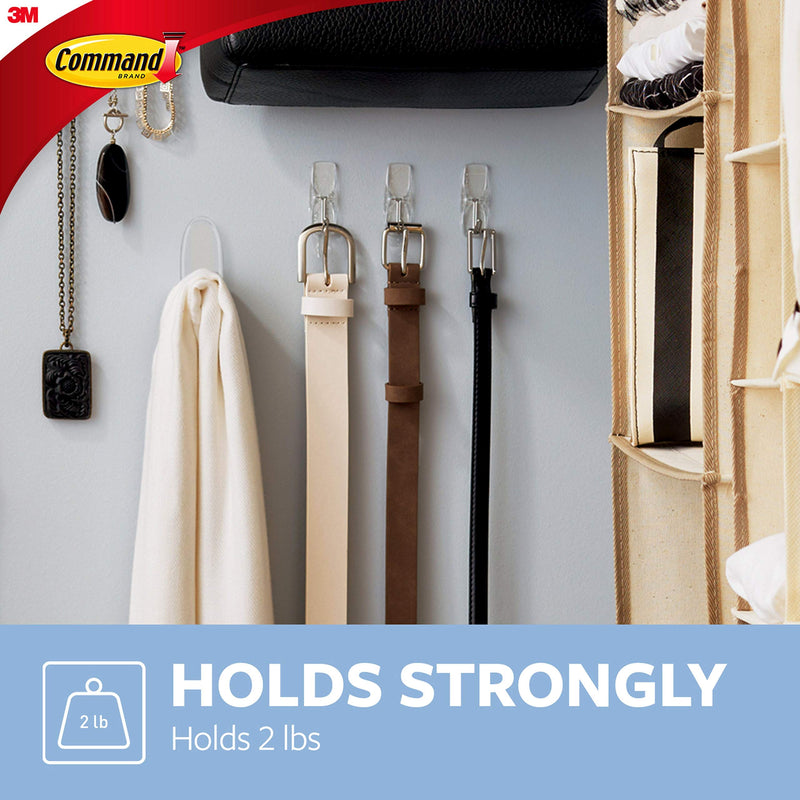 [Australia - AusPower] - Command Medium Wire Toggle Hook, Clear, 2-Hooks, Organize Damage-Free 2 Hooks 